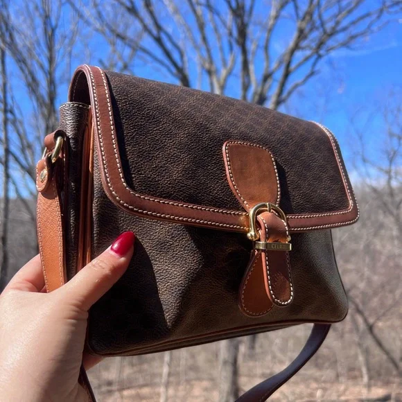 CELINE Vintage Macadam Crossbody Bag - Picture 11 of 15